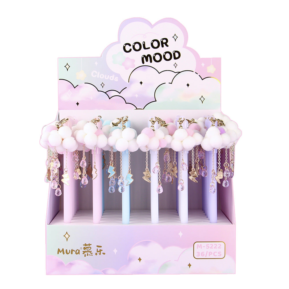 Cloud pendant gel pen 2pcs #p4982