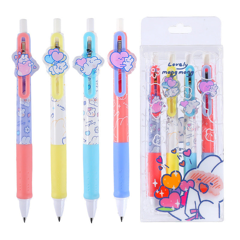 Rabbit series cartoon cute pen 4pcs/lot #P5934
