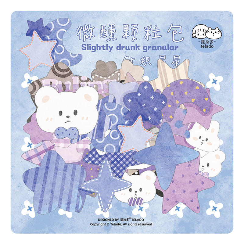 PET waterproof hand account sticker 30 models*2pcs#st9937