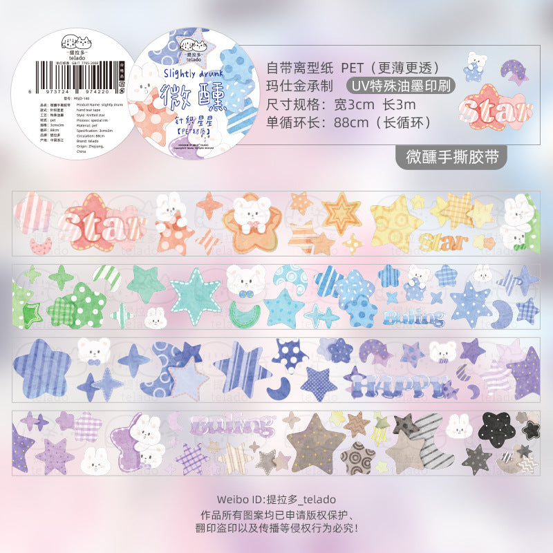 colorful tape stickers 3cm*80cm #st9074