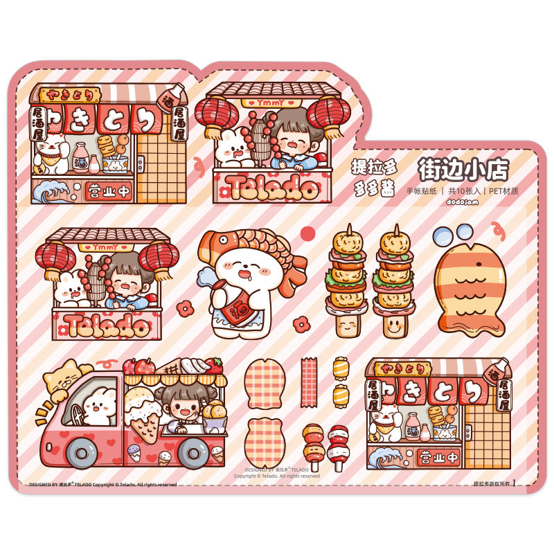 NEW cute girl stickers 10pcs/lot #S9686