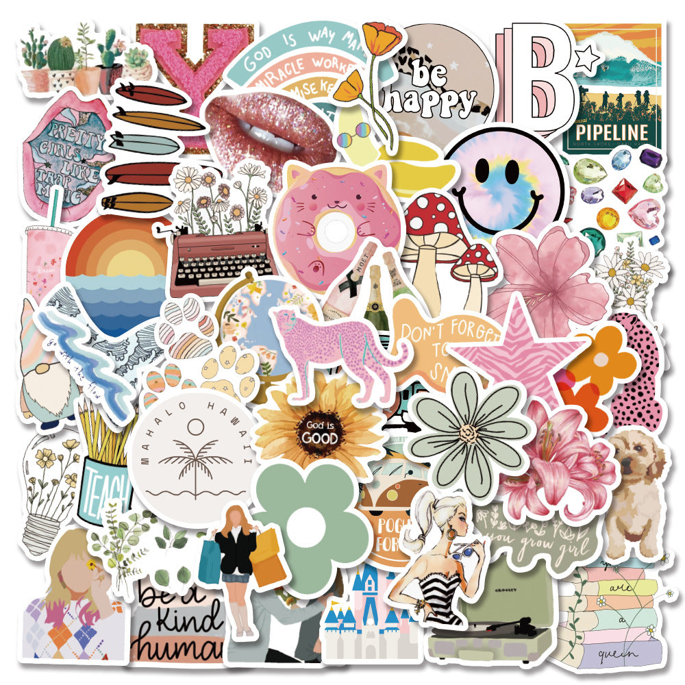 50 pcs/lot Bohemians personalized waterproof stickers #st1456