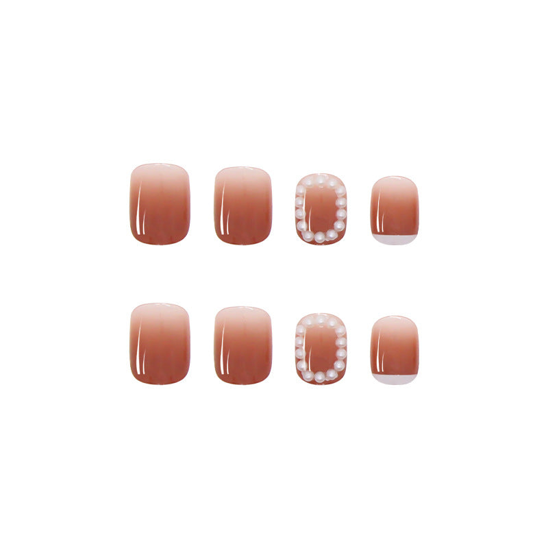 Bean Paste Butterfly Pearl Nail Art Tips #N0812