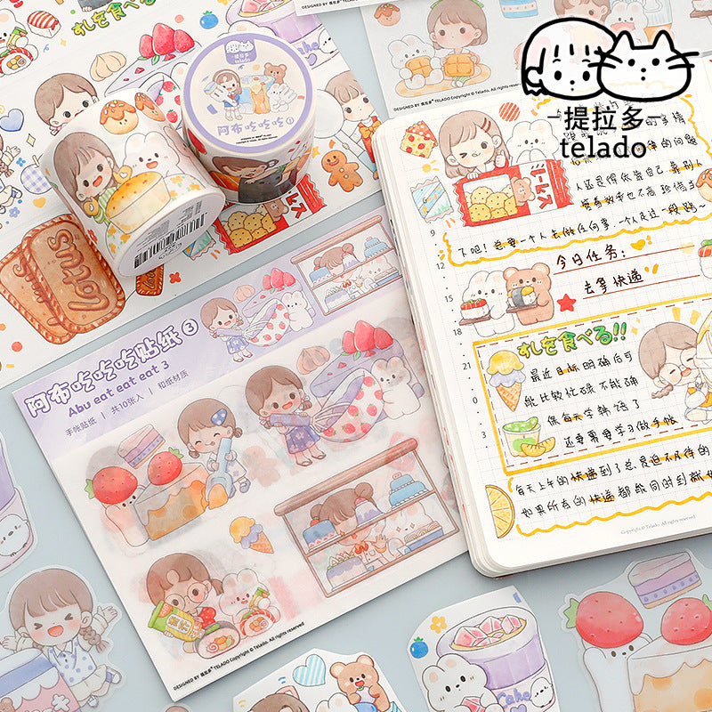 Cute girl stickers 10pcs/lot #st8756