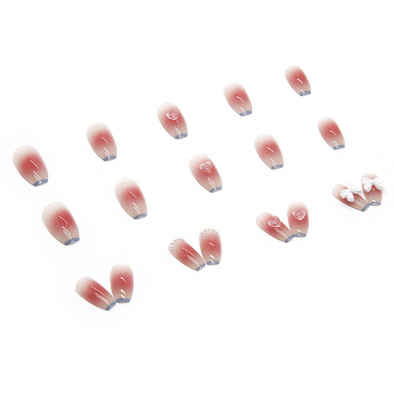 Pink Translucent Love Pearl Nail Patch #N6310