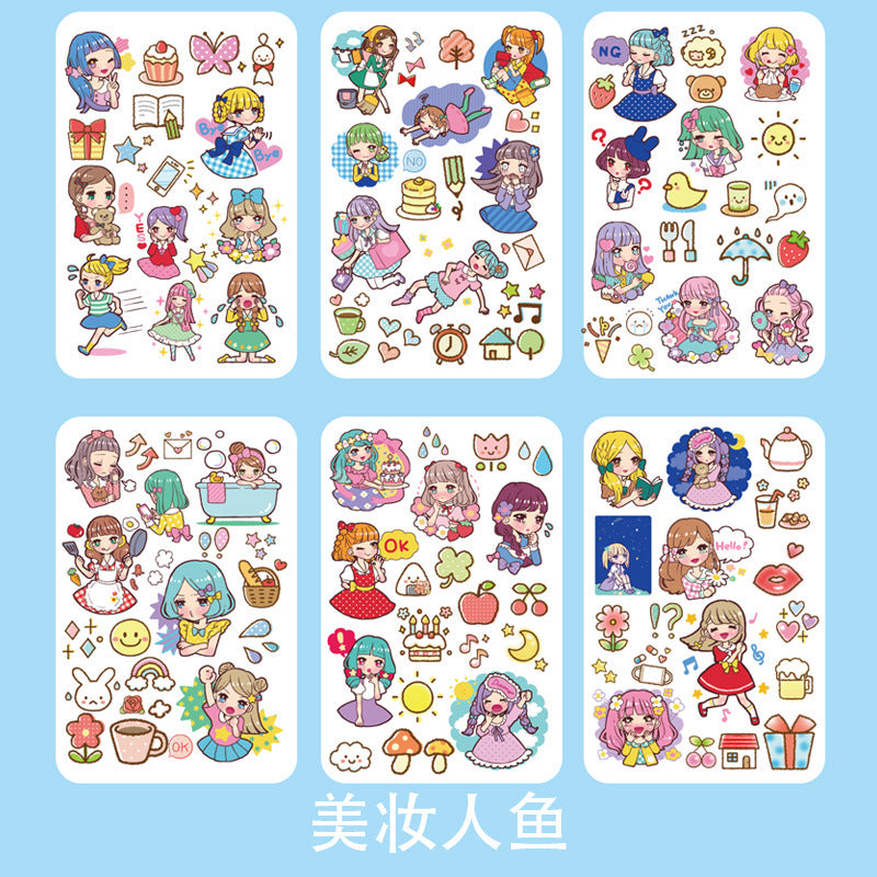 Fantasy cartoon PET sticker 6pcs/lot #s5347