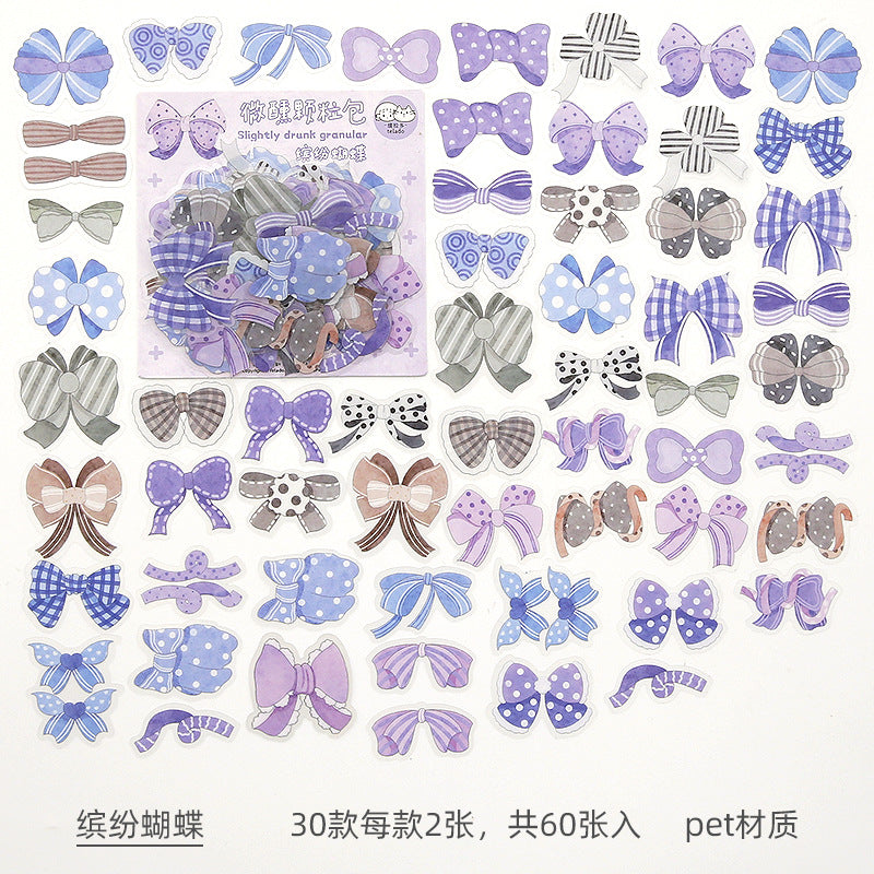 PET waterproof hand account sticker 30 models*2pcs#st9937