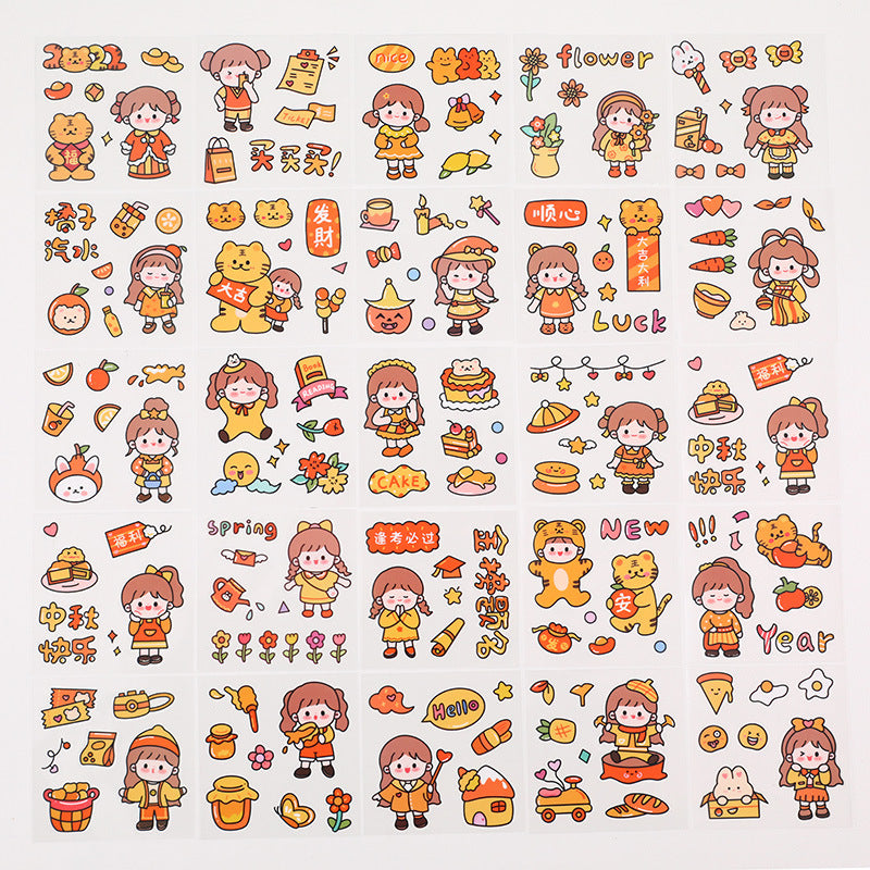 Transparent waterproof sticker 25pcs/lot #st0814