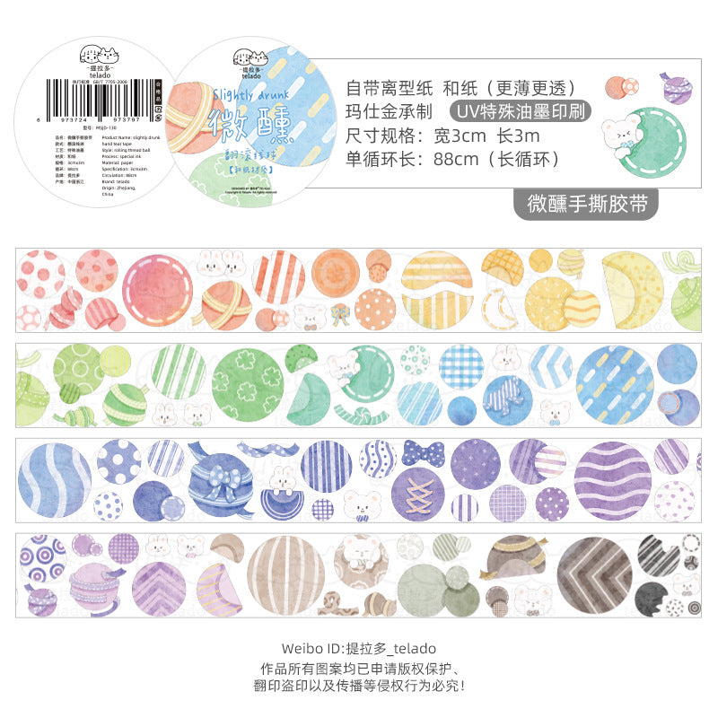 colorful tape stickers 3cm*80cm #st9074