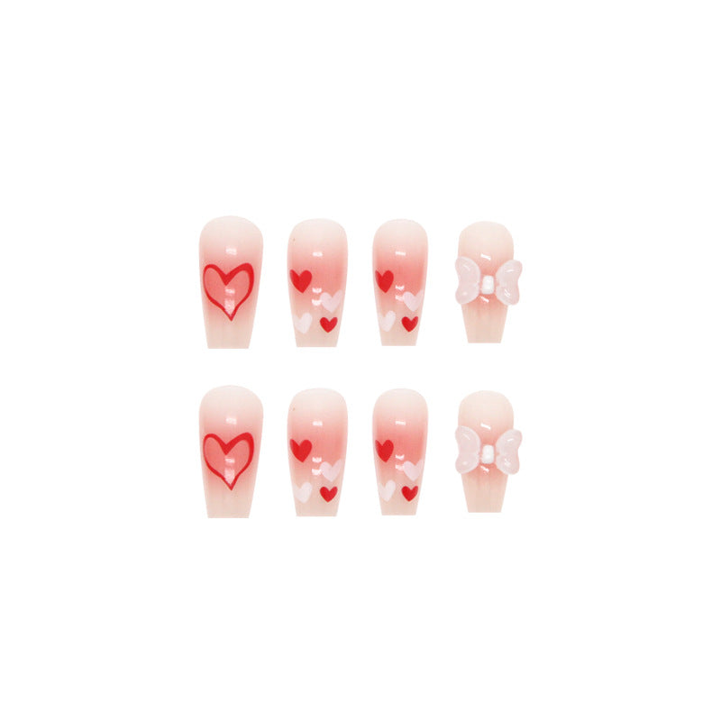 Fresh Love Butterfly Fake Nail Patch Detachable finished product #N0823