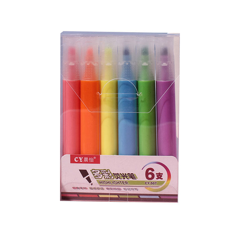 Triangle Stick Color Highlighter 6pcs/lot #p3678