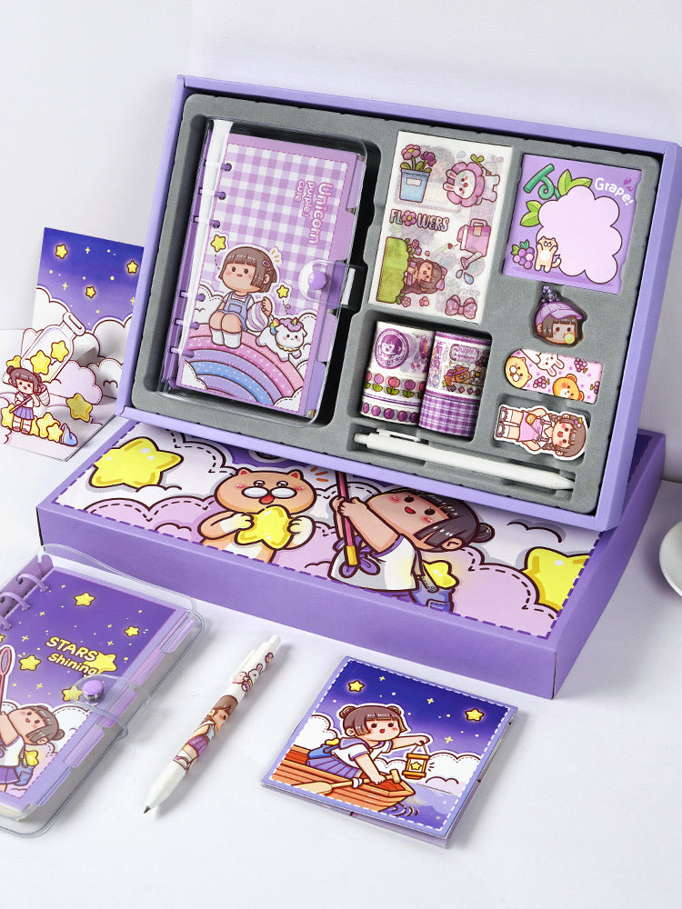 Cute stickers hand ledger gift box set#st5534