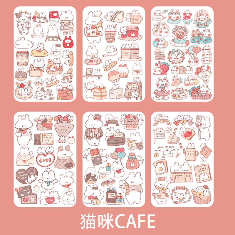 Fantasy cartoon PET sticker 6pcs/lot #s5347