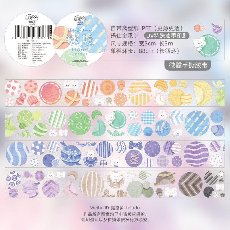 colorful tape stickers 3cm*80cm #st9074