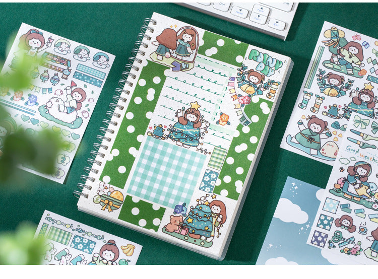girl hand account material decorative stickers #S8192