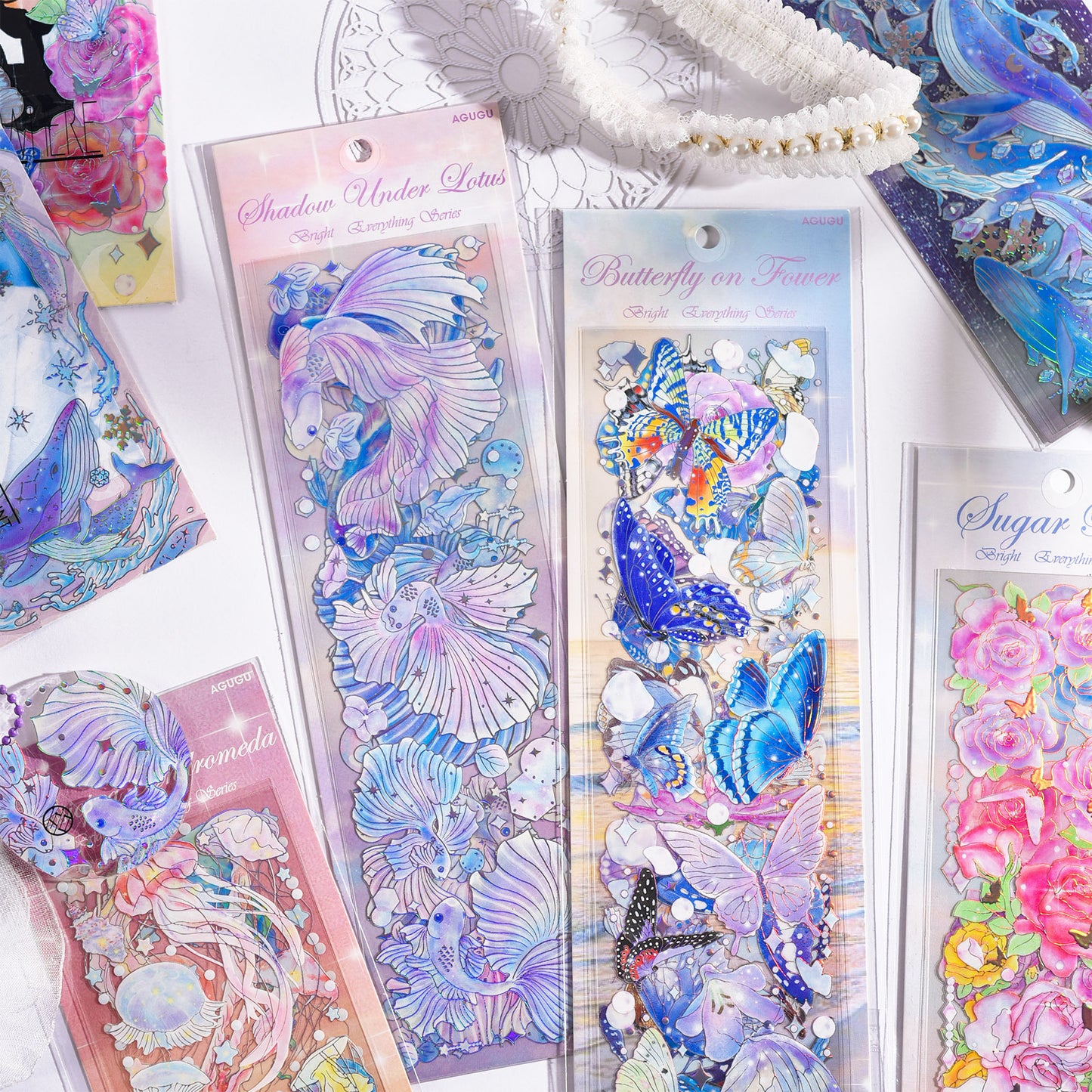 Shooting silver waterproof sticker 3pcs/lot #S5116
