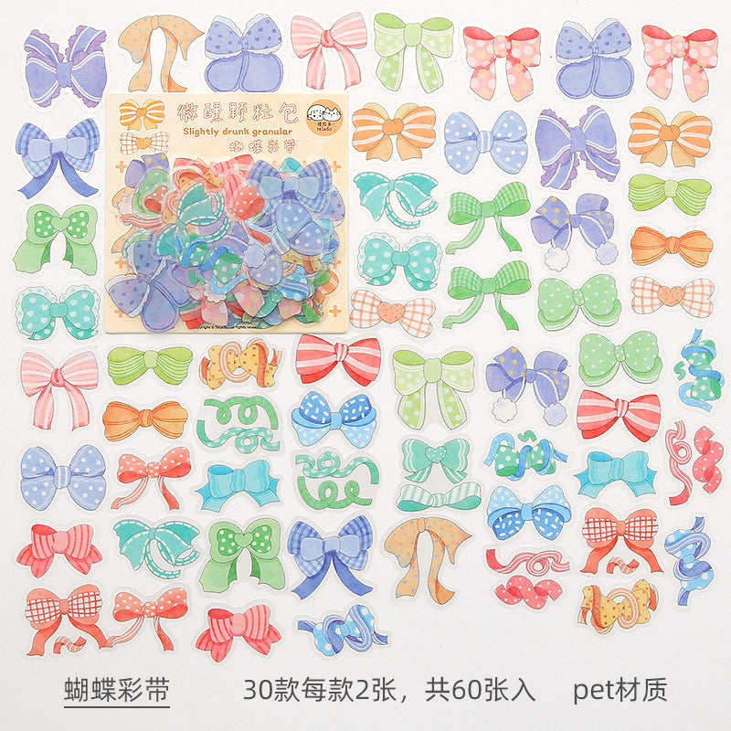 PET cute cartoon color sticker 60pcs/lot #s9937