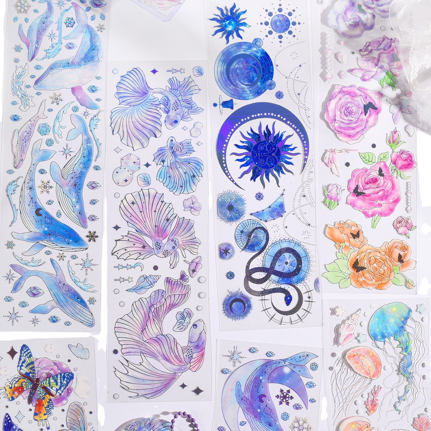 Shooting silver waterproof sticker 3pcs/lot #S5116