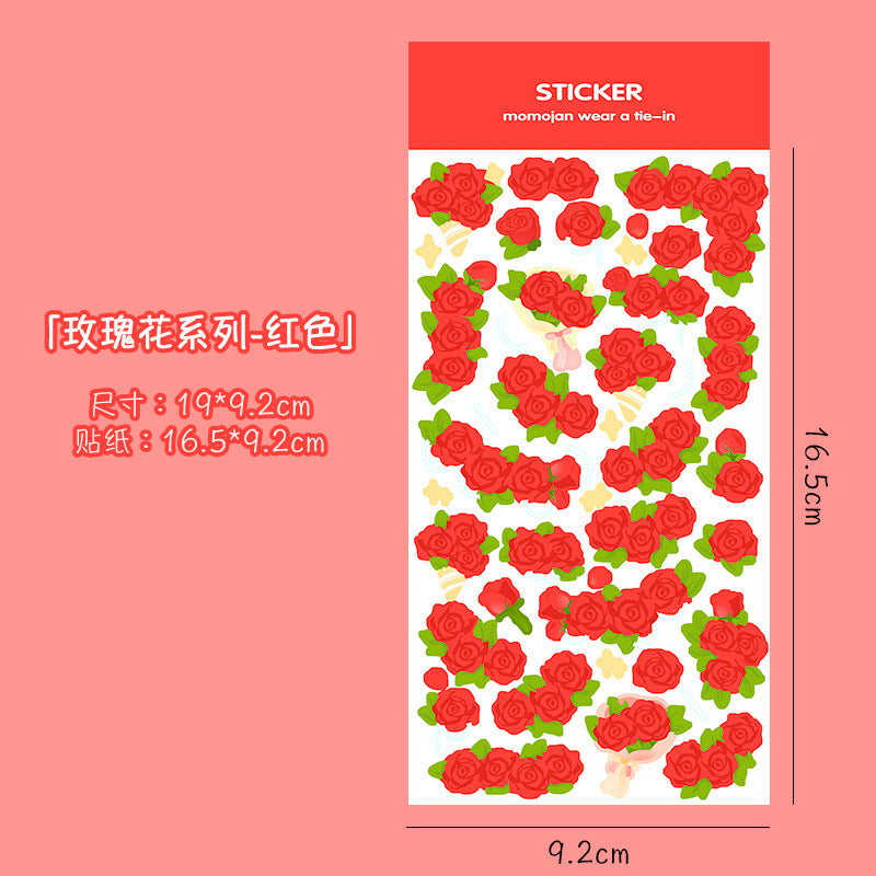 Laser rose sticker #S6626