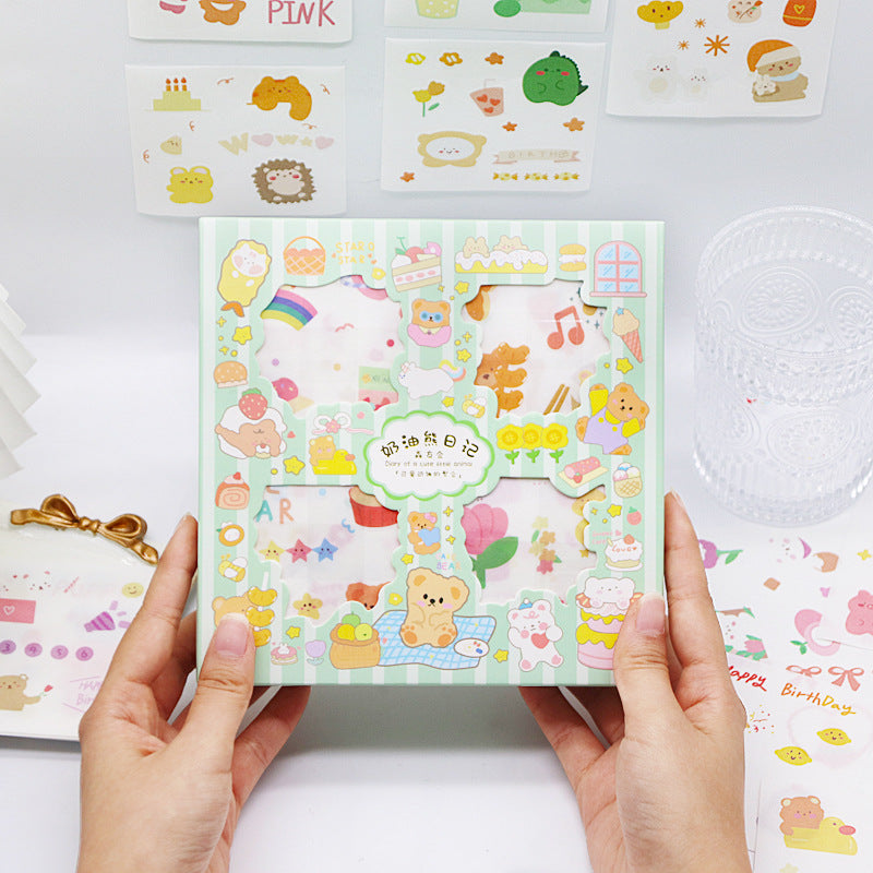 Cute cartoon girly heart sticker 100pcs #st1396