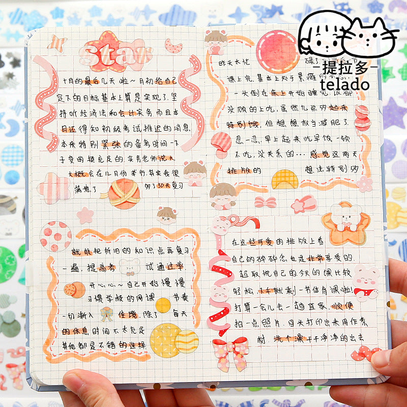 colorful tape stickers 3cm*80cm #st9074