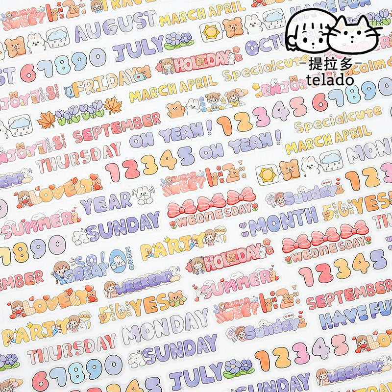 English stickers 48pcs/lot #st9632