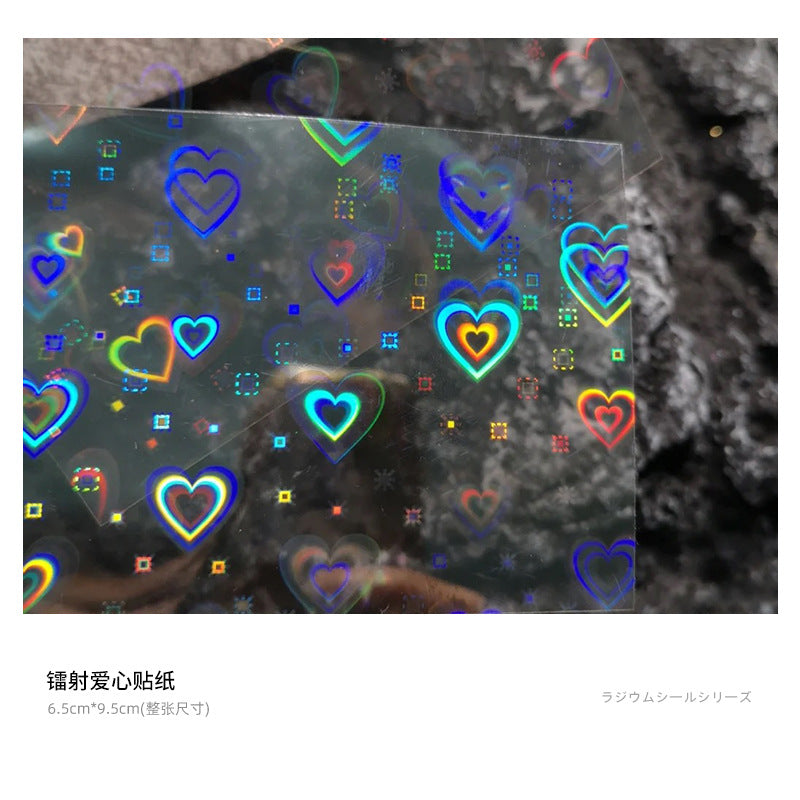 Laser Love Nail Sticker #NA3556