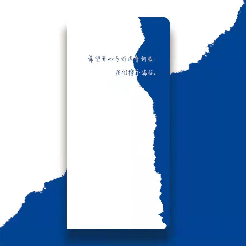 94*187mm Checkered page notepad notebook 80 sheets /160 pages #Book2712