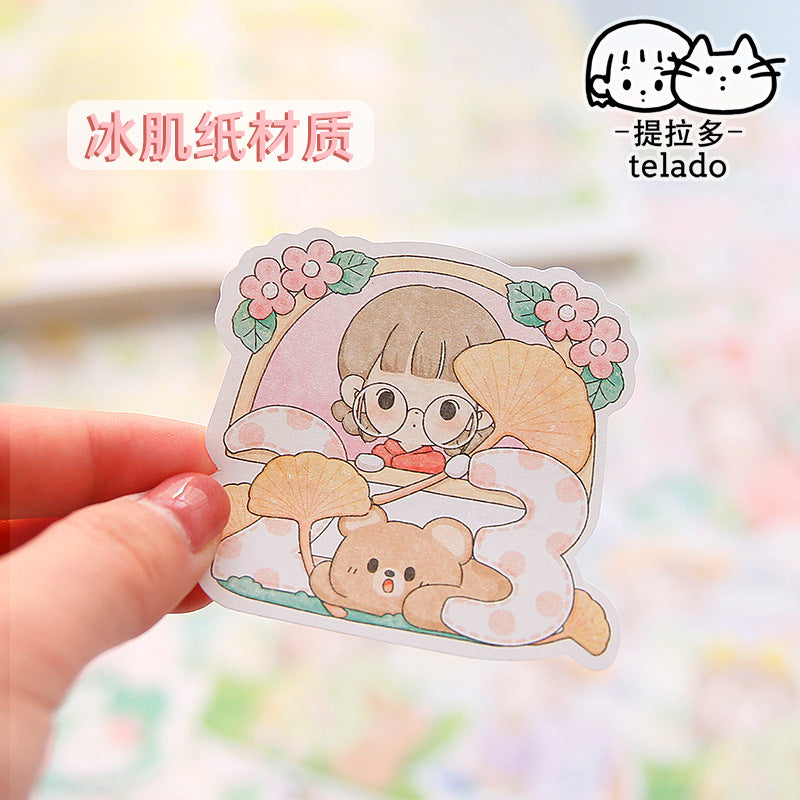 Cute girly sticky note paper sticker 93pcs/lot #s8913