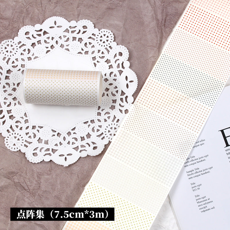 New plaid stripe polka dot sticker 38CM #S2686
