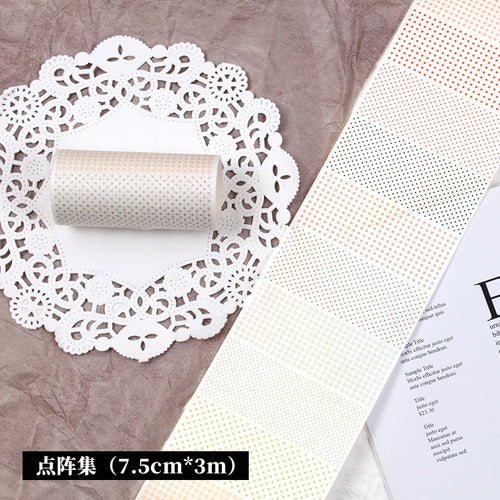 New plaid stripe polka dot sticker 38CM #S2686