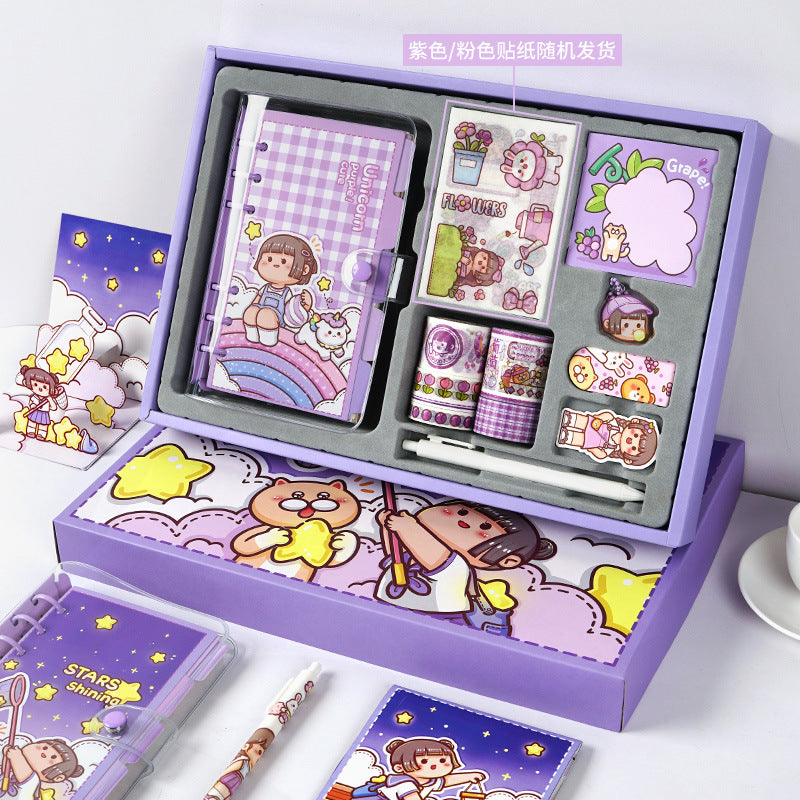 Cute stickers hand ledger gift box set#st5534