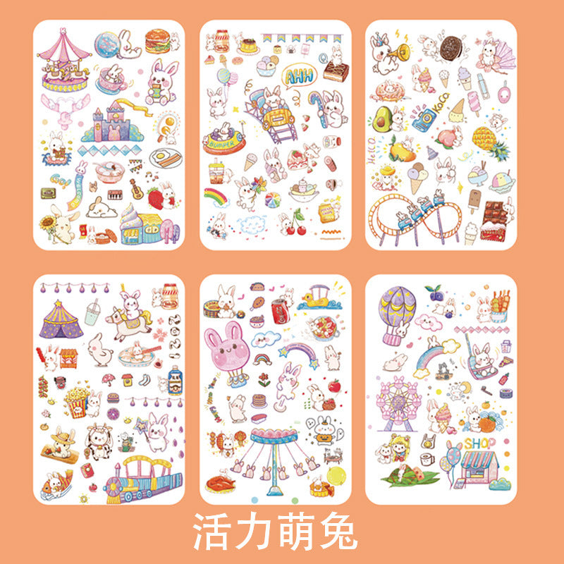 Fantasy cartoon PET sticker 6pcs/lot #s5347