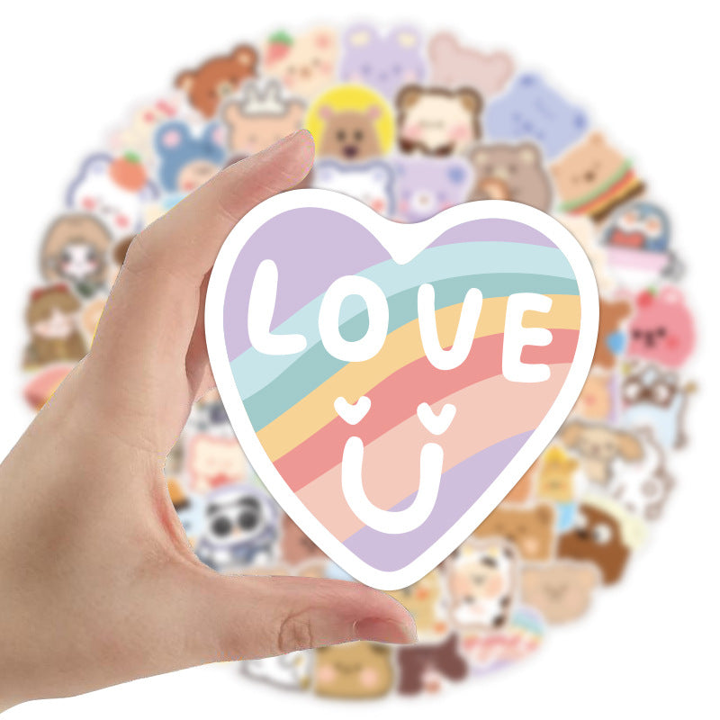 100pcs/lot Bear Stickers#st2862