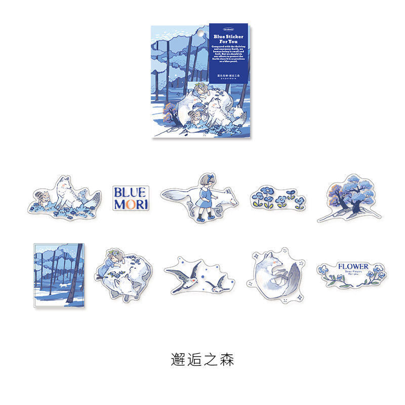 Hand account Sticker Set Blue Island ST4266