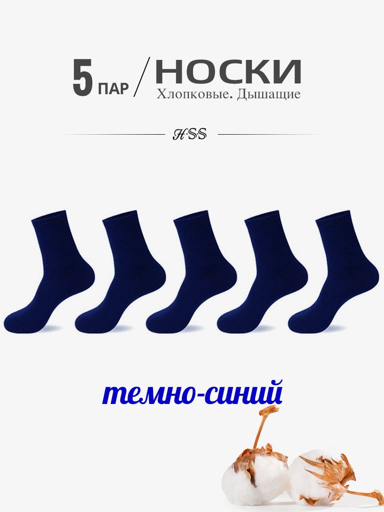 Повседневные носки, Деловые, 5 пар