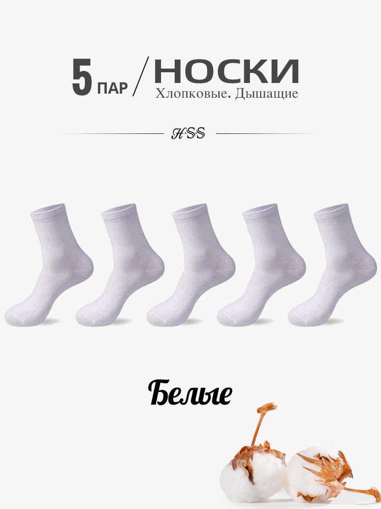 Повседневные носки, Деловые, 5 пар