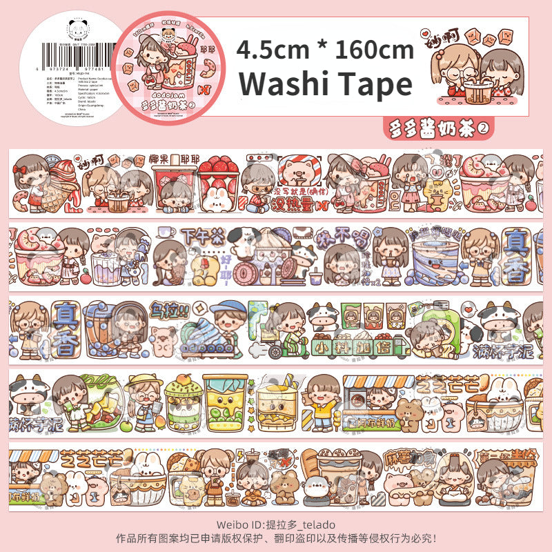Mochi Frozen Gril Stickers Joyce's Video Washi tapes #ST9796 – HSSOX