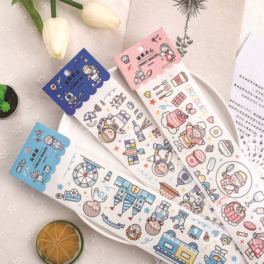 Washi Tape Cut Grils Stickers 6.5cm*39cm #ST02426