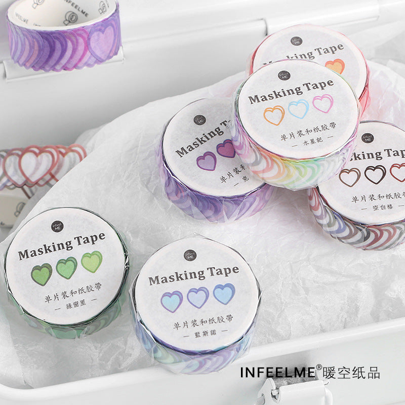 Cute color heart stickers #S0392