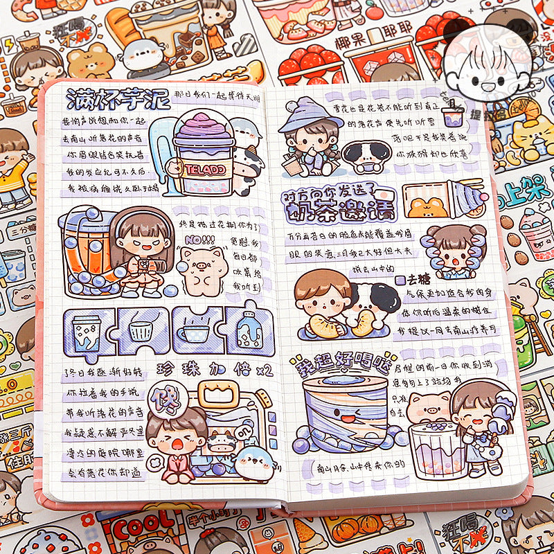 Ins Simple Cartoon Comic Smiley Washi Tape Scrapbooking DIY Decor Journal  Korean Tape Cute Tape Paper Diary Stationery Sticker - AliExpress