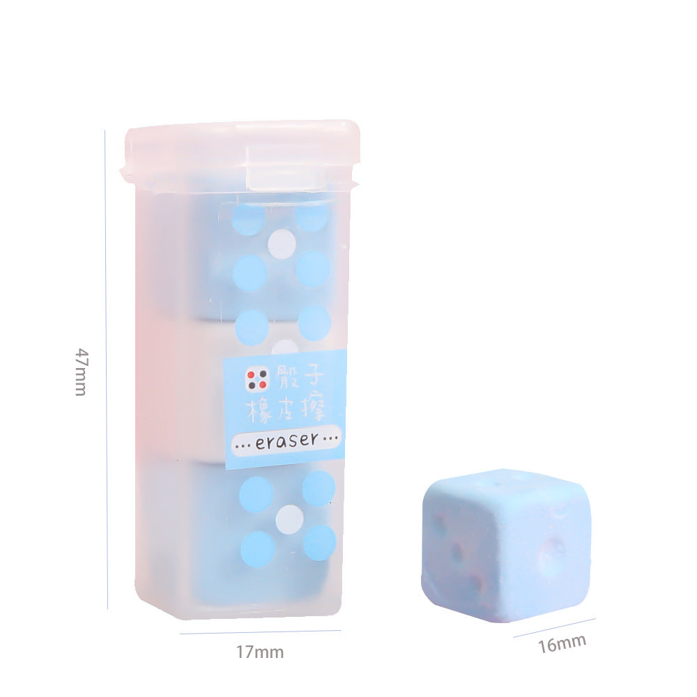 Dice Shaped Eraser 2pcs #E3472