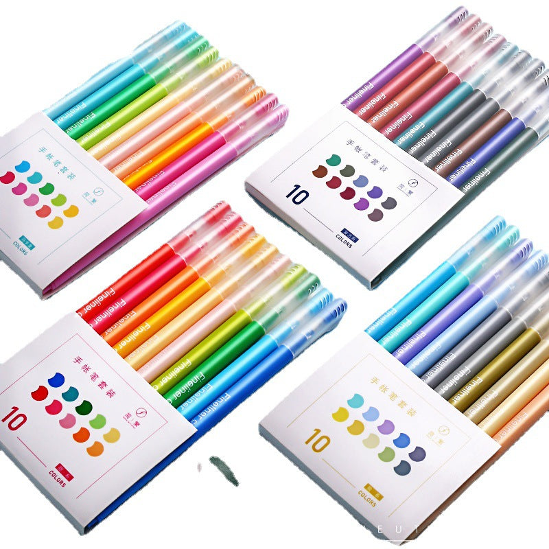 Color hand account pen color marker pen 10pcs/lot  #p8158