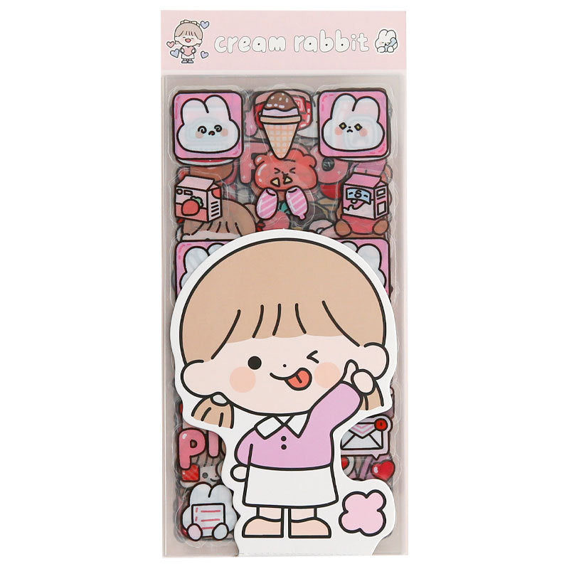 Cute girl stickers 10pcs/lot #st4563