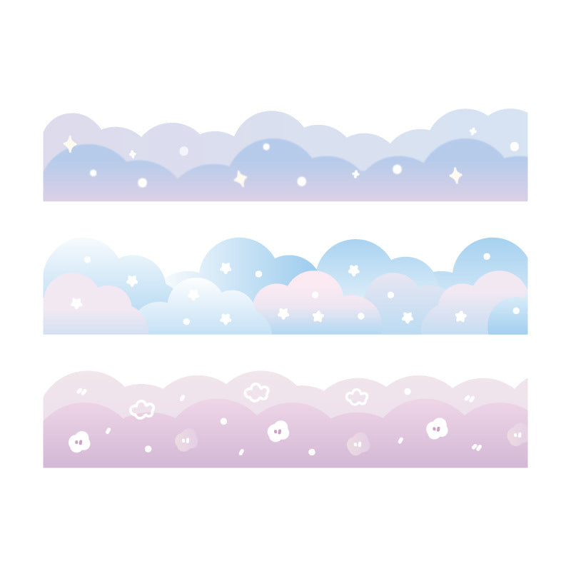 Small fresh fantasy landscaping hand account decorative material stickers #s4918