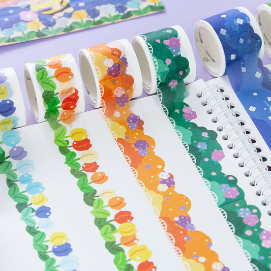 Hand account tape decorative small pattern sticker 35CM #s9537