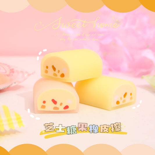 Cute Cheese Candy Eraser #E9600