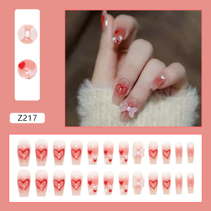 Fresh Love Butterfly Fake Nail Patch Detachable finished product #N0823