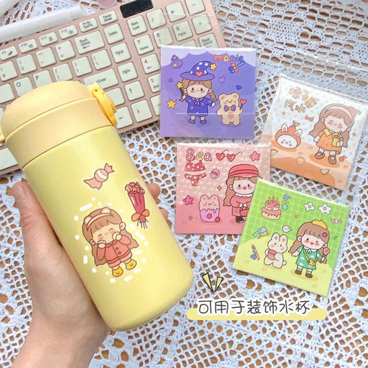 Journal Sticker girls 4PCS/lot #ST9471