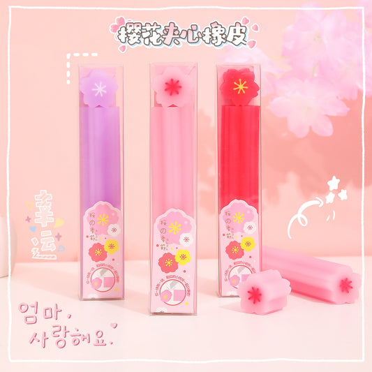 Sakura cute cartoon sandwich eraser #E9606